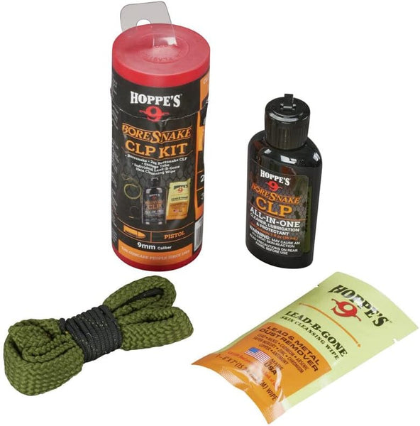 Hoppes Boresnake CLP Cleaning Kit for 9mm