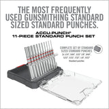 Real Avid Accu-Punch® 11-Piece Standard Pin Punch Set
