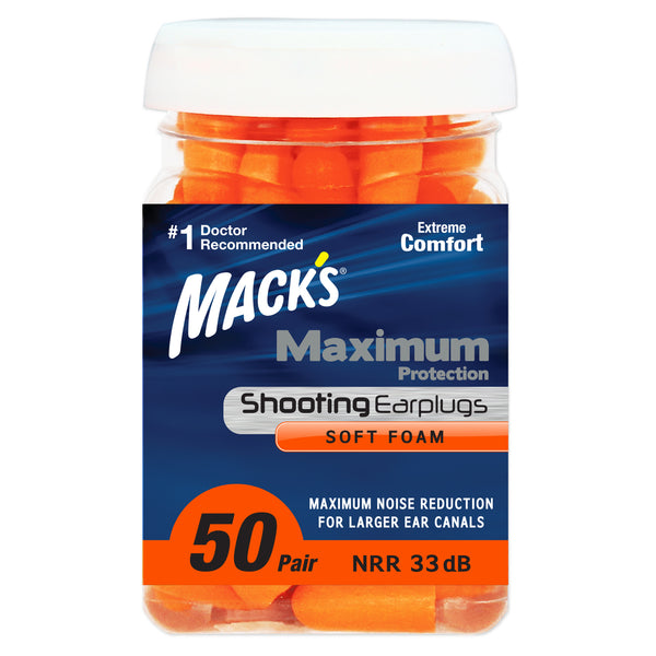 Mack's Shooting  Soft Foam Ear Plugs
