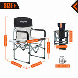 KingCamp Director Chair with Side Table